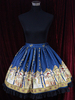 Multicolor Print Jahrgang synthetische Lolita Rock für Frauen