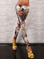 Multicolor Print Spandex Leggings für Frauen