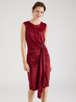 Mutterkleid V-Ausschnitt Ärmellos Kurz Plissiert Hochzeitsgastkleider