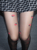 Nackte Lolita Strümpfe Print synthetische Strümpfe