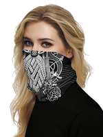 Nahtlose Gesichtsmaske Mund Abdeckung Bandanas schwarze Abdeckung Maske Sun Staub Bandanas