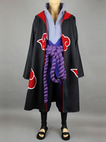 Naruto Uchiha Sasuke Akatsuki Fünf Teile Set Karneval Kostüm Cosplay Kostüm Karneval Kostüm