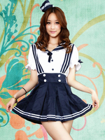 Navy Polyester Bögen Lolita Jumper Rock