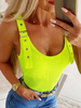Neongrüne Cami Top Tülle Sexy Frauen Camis
