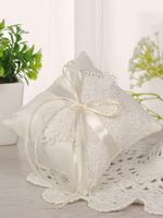 Neue Blumen-Spitze-Ring-Träger Kissen Trauung Accessary