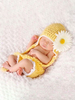 Neugeborene Baby Outfits Fotografie Requisiten Sonnenblumen Kostüm