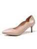 Nude Kitten Heels 2021 Damen Kleid Schuhe Spitz Slip On Pumps