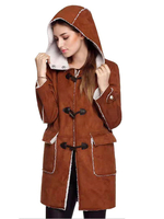 Oberbekleidung der Frau Oberbekleidung Buttons Casual Camel Wintermantel