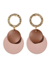 Ohrringe Amber Metal Pierced Women Jewelry