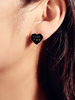 Ohrringe Black Metal Pierced Sweetheart Frauenschmuck