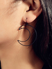 Ohrringe Black Moon Metal Pierced Frauen Schmuck Ohrringe