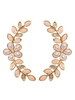 Ohrringe Blond Blumen Metall durchbohrt Frauen Schmuck