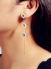 Ohrringe Blond Metall Durchbohrt Frauen Schmuck Ohrringe