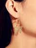 Ohrringe blond Schmetterling Metall durchbohrt Frauen Schmuck