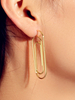 Ohrringe Blond Tiered Metal Pierced Women Jewelry