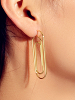 Ohrringe Blond Tiered Metal Pierced Women Jewelry