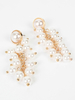 Ohrringe Blonde Perlen Perlen Pierced Frauen Schmuck