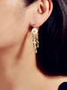 Ohrringe Blondes Metall Durchbohrt Metallic Damenschmuck Ohrringe