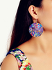 Ohrringe Camouflage Metal Piercing Damen Schmuck
