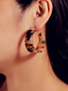 Ohrringe Kaffee Brown Acryl Non Stone Pierced Frauen Schmuck Ohrringe