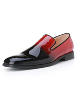 Ombre Square Zehe Slip-On Kleidschuhe