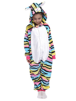Onesie Pyjamas Kigurumi für Kinder Polyester Streifenmuster Esel Pyjama Kostüm