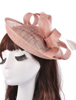 Orange Hochzeit Hüte Satinband Vintage Abend Hüte