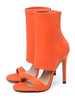 Orange Sandalen Sommerstiefel Open Toe 4;5 "Stiletto Heel Booties