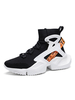 Orange Turnschuhe für Männer gemütliche Polyester Runde Zehe Now-Tops Split Sohle Täglich Lässige Basketballschuhe