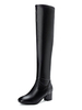 Overknees Stiefel mit Blockabsatz Damen Winter Schuhe