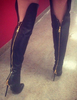 Overknees Stiefel mit Stilettos Damen Winter Schuhe