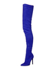 Overknees Stiefel mit Stilettos Elastan Stoff Damen Winter Schuhe