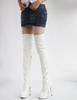 Overknees Stiefel mit Stilettos Lack-PU Damen Winter Schuhe