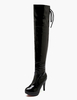 Overknees Stiefel mit Stilettos Lack-PU Damen Winter Schuhe