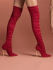 Overknees Stiefel mit Stilettos Polyster Damen Winter Schuhe