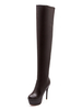 Overknees Stiefel mit Stilettos PU Damen Winter Schuhe
