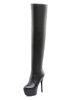 Overknees Stiefel mit Stilettos PU Damen Winter Schuhe