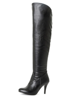 Overknees Stiefel mit Stilettos PU Damen Winter Schuhe