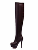 Overknees Stiefel mit Stilettos PU Damen Winter Schuhe