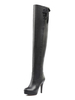 Overknees Stiefel mit Stilettos PU und Spitzen Damen Winter Schuhe