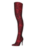 Overknees Stiefel mit Stilettos Spitze Damen Winter Schuhe