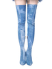 Overknees Stiefel mit Stilettos Stoff Es gibt keinen Schmuck. Damen Winter Schuhe