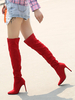Overknees Stiefel mit Stilettos Veloursleder Damen Winter Schuhe