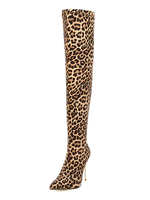 Overknees Stiefel mit Stilettos Veloursleder Damen Winter Schuhe