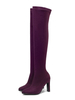 Overknees Stiefel mit Stilettos Veloursleder Damen Winter Schuhe