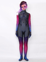 Overwatch Olivia Colomar Cosplay Kostüm Lycra Spandex Bodycon Jumpsuit Spielkostüm