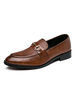 Oxfords Schuhe für Herren Modern Round Toe Slip-On PU Leder Oxfords