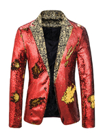 Pailletten Blazer Jacken Patchwork Casual Anzüge für den Menschen