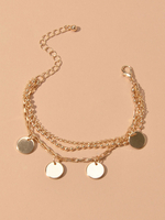 Pailletten Charm Armband Layered Bracelet Geschenk für Sie
