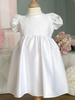 Partykleid für Baby Jewel Neck Kurze Ärmel Spitze Eric White Short Dress